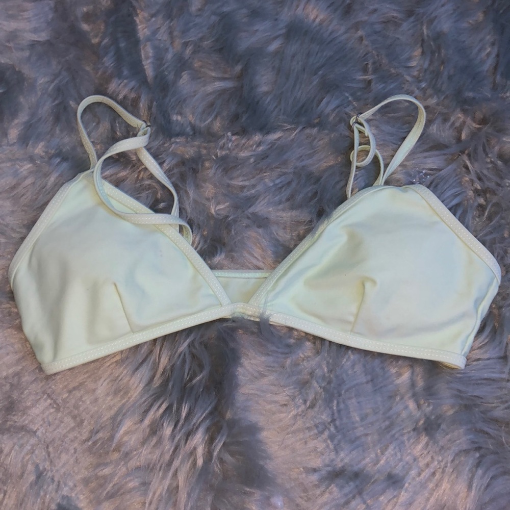 light green swimsuit top